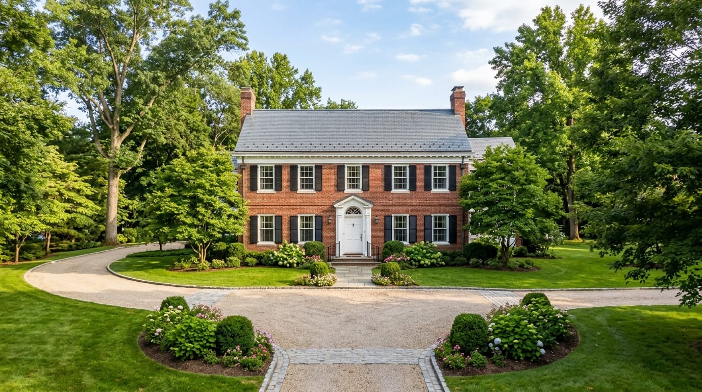 Charming townhouse with brick facade