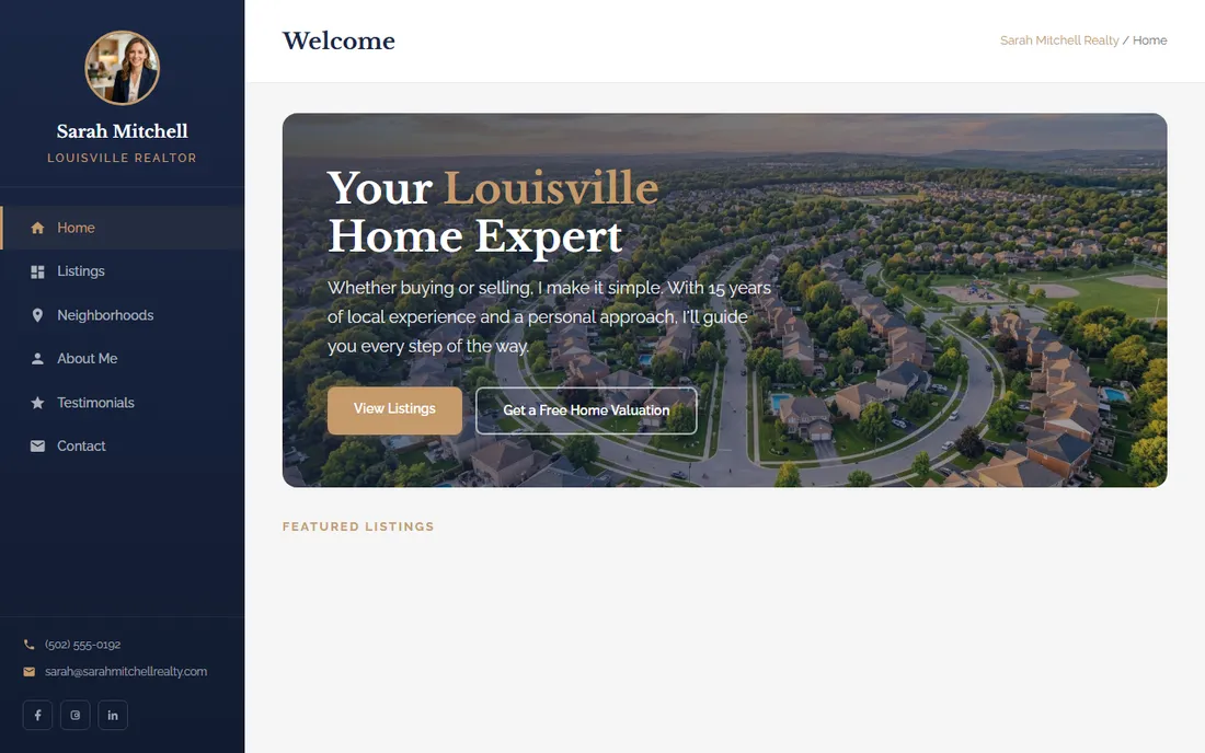 Keystone Realty — Real Estate website demo